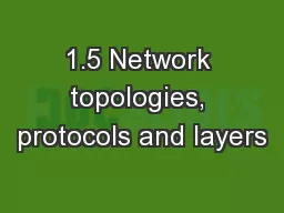 1.5 Network topologies, protocols and layers