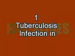 1 Tuberculosis Infection in