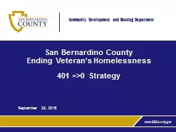 San Bernardino County Ending Veteran’s Homelessness