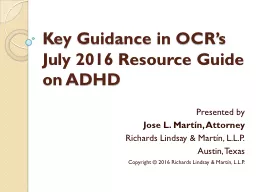Key Guidance in OCR’s July 2016
