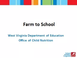 Farm to School West Virginia Department of Education