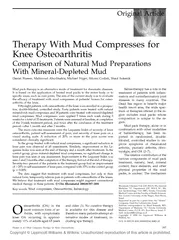 Original Article Therapy With Mud Compresses for Knee
