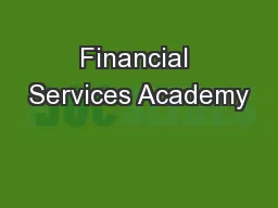 Financial Services Academy