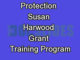 Fall Protection Susan Harwood Grant Training Program