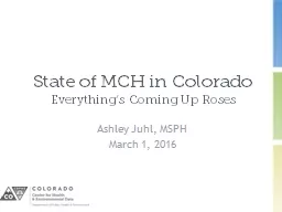 State of MCH in Colorado