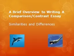 A Brief Overview to Writing A