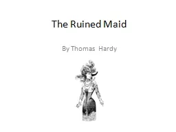 The Ruined Maid By Thomas Hardy