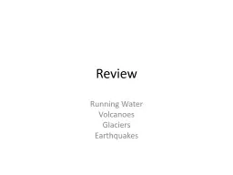 Review Running Water Volcanoes
