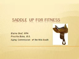 SADDLE UP FOR FITNESS