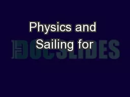 Physics and Sailing for