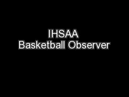 IHSAA Basketball Observer