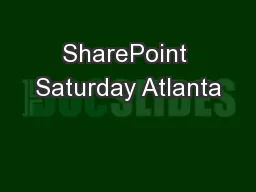 SharePoint Saturday Atlanta