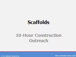 Scaffolds 10-Hour Construction Outreach