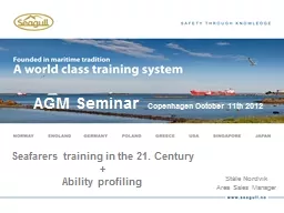 1 AGM Seminar   Copenhagen October 11th 2012