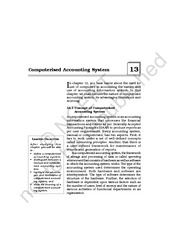 Accountancy Computerised Accounting System  n chapter