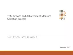 TEM Growth  and Achievement Measure