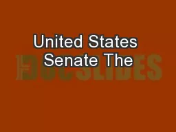 United States Senate The