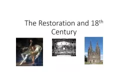 The Restoration and 18 th