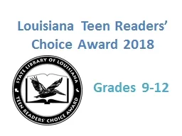 Louisiana Teen Readers’ Choice Award 2018