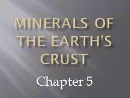 Minerals of the Earth’s crust