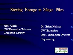 Storing Forage in Silage Piles