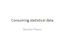 Consuming   statistical  data