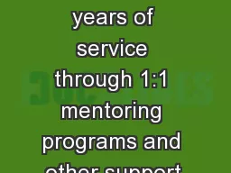 Nearly 60 years of service through 1:1 mentoring programs and other support.