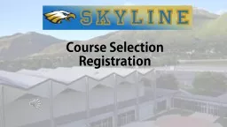 Course Selection  Registration