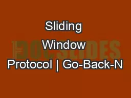 Sliding Window Protocol | Go-Back-N