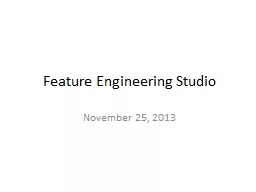 Feature Engineering Studio