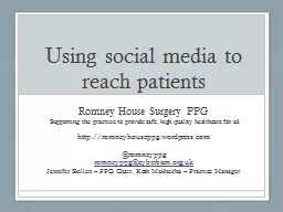 Using social media to reach patients