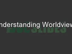 Understanding Worldviews