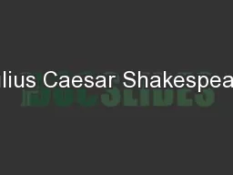 Julius Caesar Shakespeare