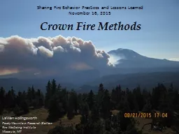 Crown Fire Methods LaWen Hollingsworth