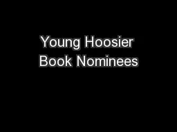 Young Hoosier Book Nominees