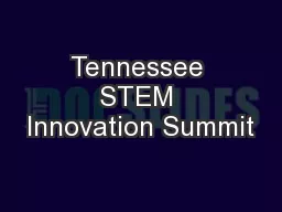 Tennessee STEM Innovation Summit