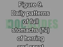 Creating Figures 1 /10 Figure 9. Daily patterns of full stomachs (%) of herring and sprat