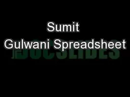 Sumit Gulwani Spreadsheet