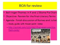 BOA for review Bell ringer-Themes in R and J/ Blame Pie Chart