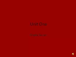 Unit One Grade Seven 1.  adjacent (