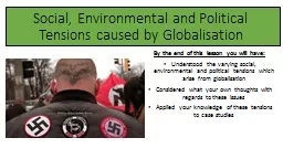 Social, Environmental and Political Tensions caused by Globalisation