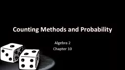 Counting Methods and Probability