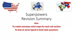 Superpowers  Revision Summary