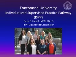 Fontbonne  University  Individualized Supervised Practice Pathway (ISPP)