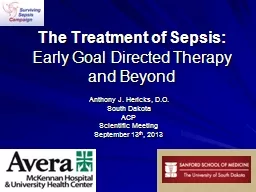 The Treatment of Sepsis: