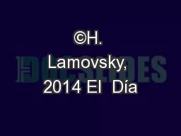 ©H. Lamovsky, 2014 El  Día