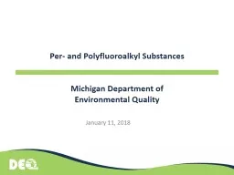 Per- and Polyfluoroalkyl Substances