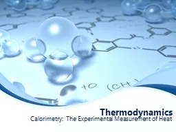 Thermodynamics Calorimetry