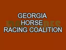 GEORGIA HORSE RACING COALITION