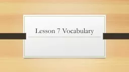 Lesson 7 Vocabulary 1.  Admonish-